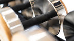 Nohrd Dumbbellset van 36 - Incl. Opbergrek - Walnoot - Detailopname