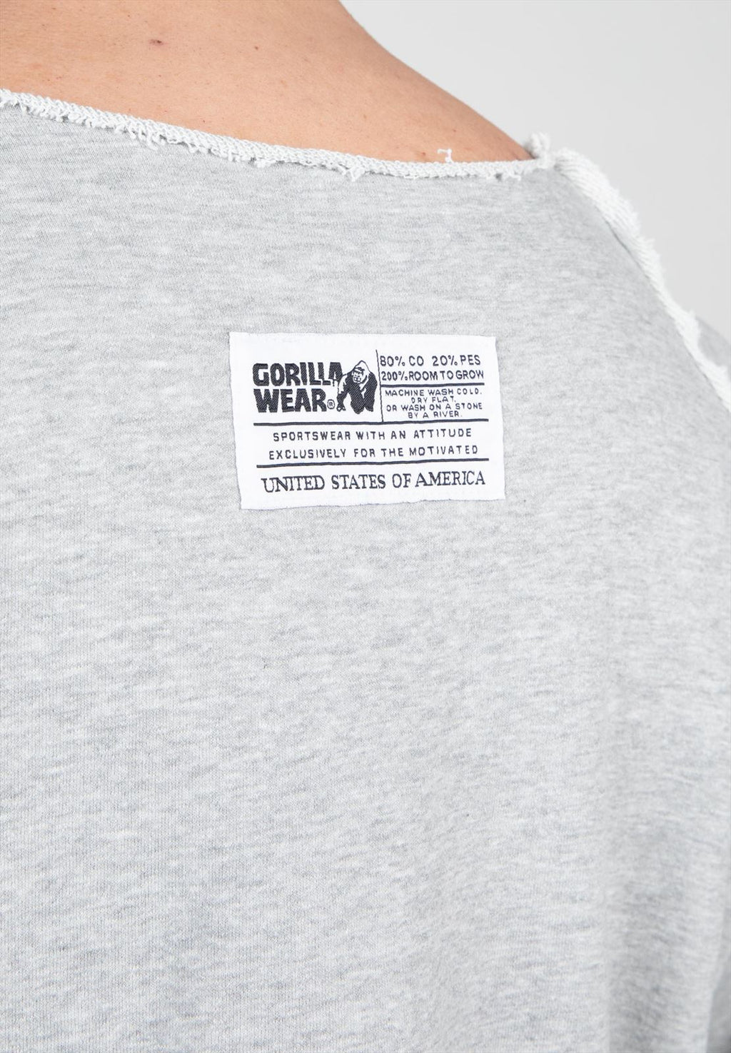 Gorilla Wear Classic Work Out Top - Grijs - Afbeelding 5