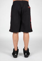 Gorilla Wear Buffalo Old School Workout Shorts - Zwart/Rood - Afbeelding 11