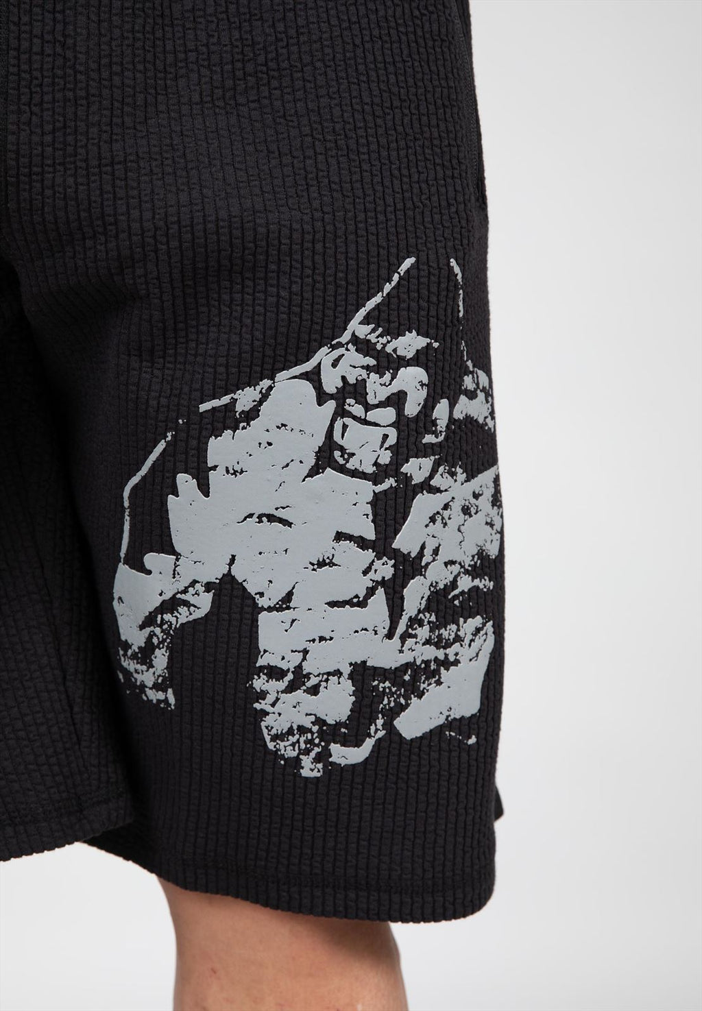 Gorilla Wear Buffalo Old School Workout Shorts - Zwart/Grijs - Afbeelding 5