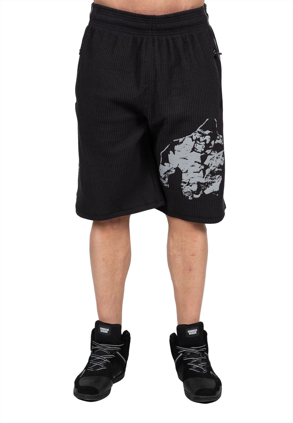 Gorilla Wear Buffalo Old School Workout Shorts - Zwart/Grijs - Afbeelding 12
