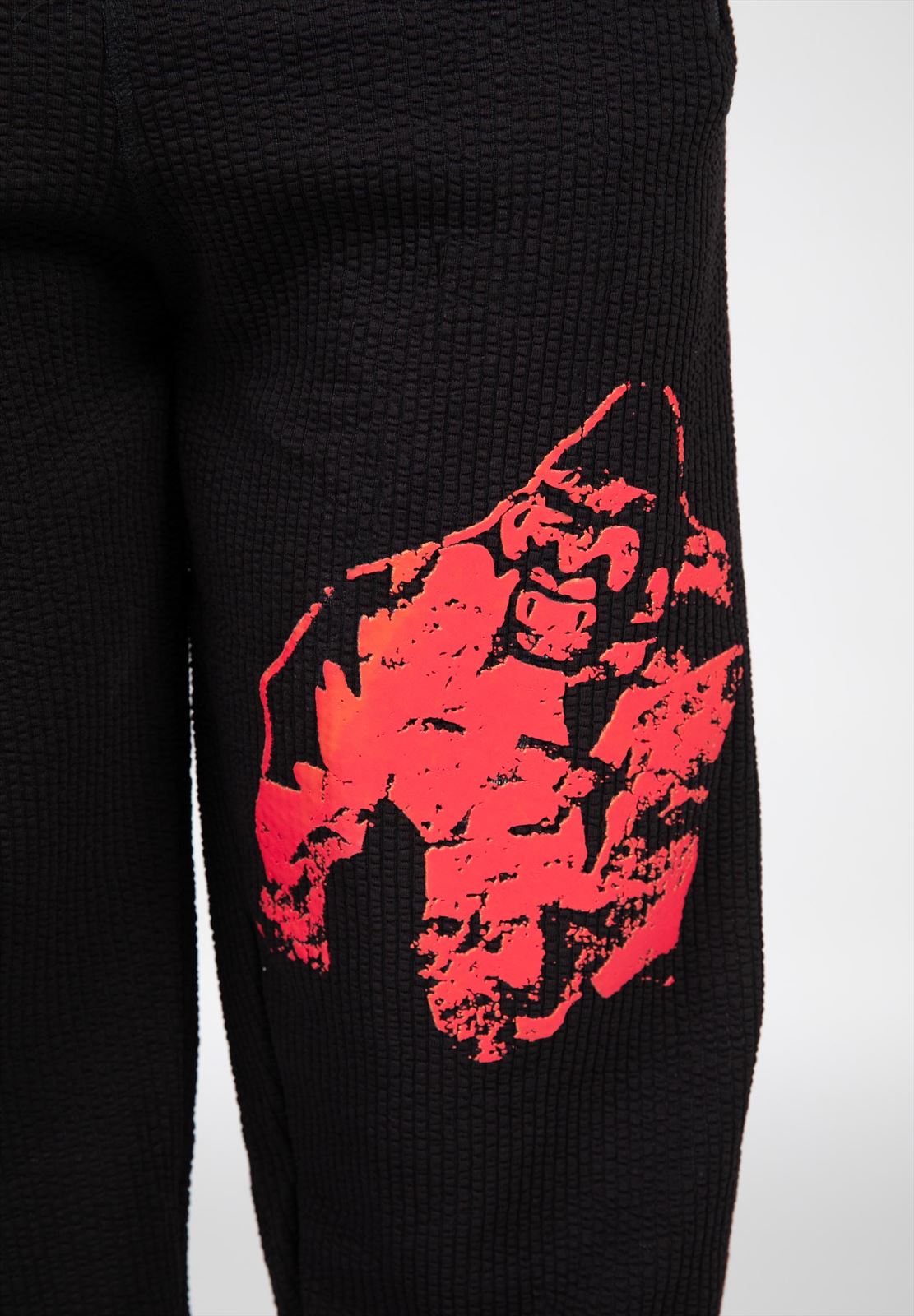 Gorilla Wear Buffalo Old School Trainingsbroek - Zwart/Rood - Afbeelding 6