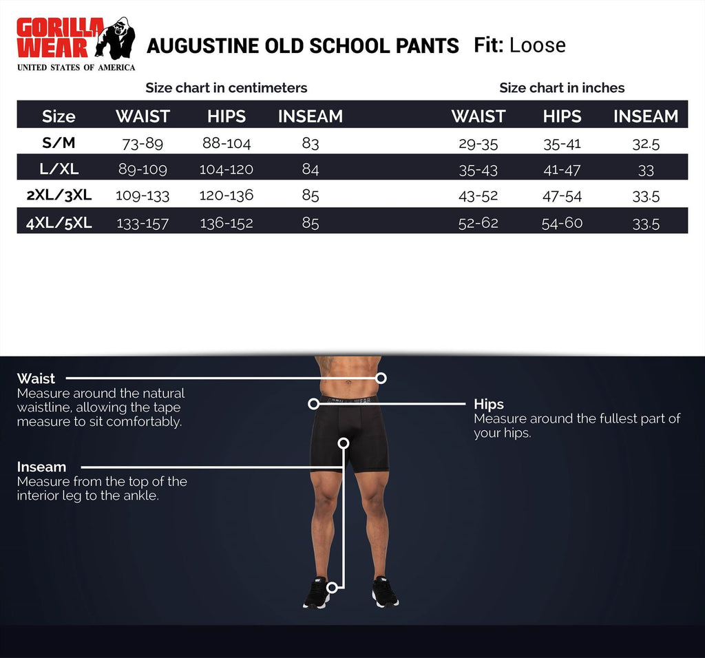 Gorilla Wear Augustine Old School Trainingsbroek - Zwart - Afbeelding 13
