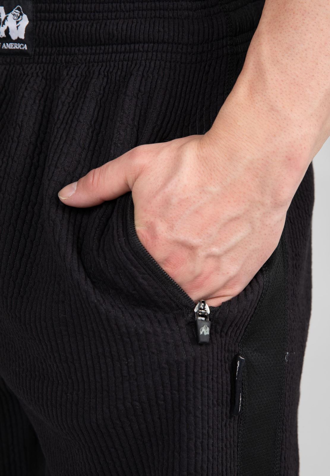 Gorilla Wear Augustine Old School Shorts - Zwart - Afbeelding 5