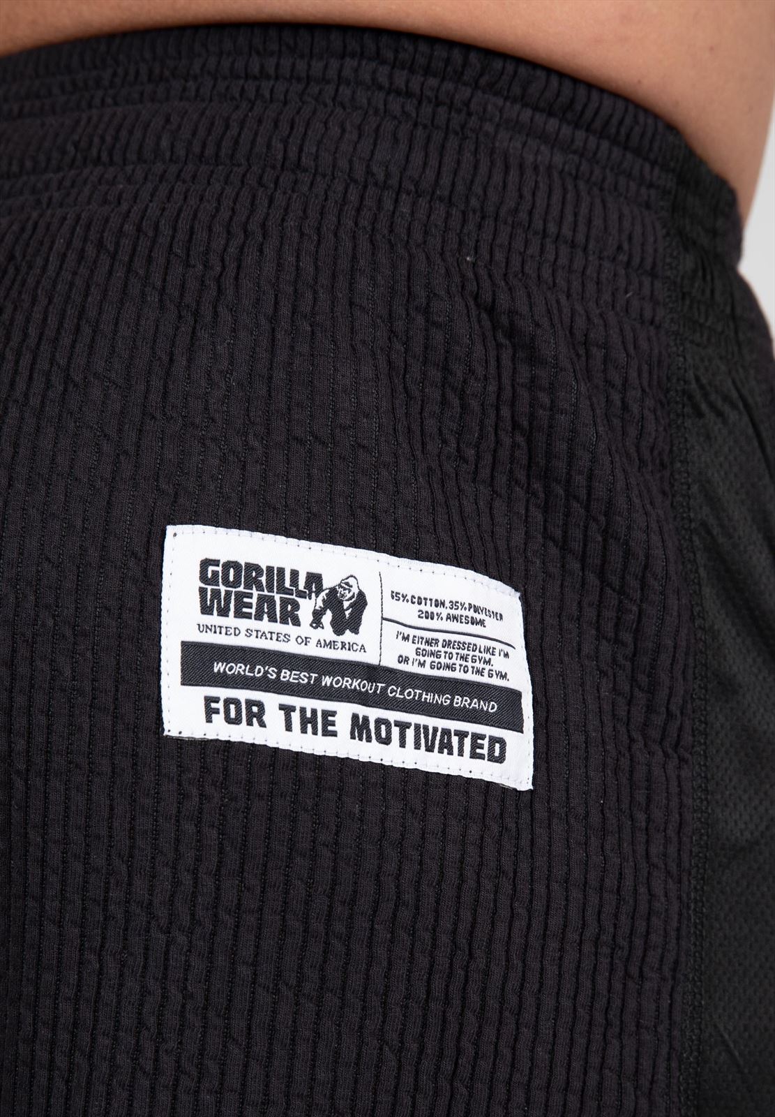Gorilla Wear Augustine Old School Shorts - Zwart - Afbeelding 6