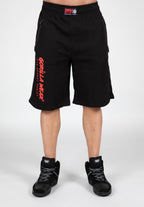 Gorilla Wear Augustine Old School Shorts - Zwart/Rood - Afbeelding 8