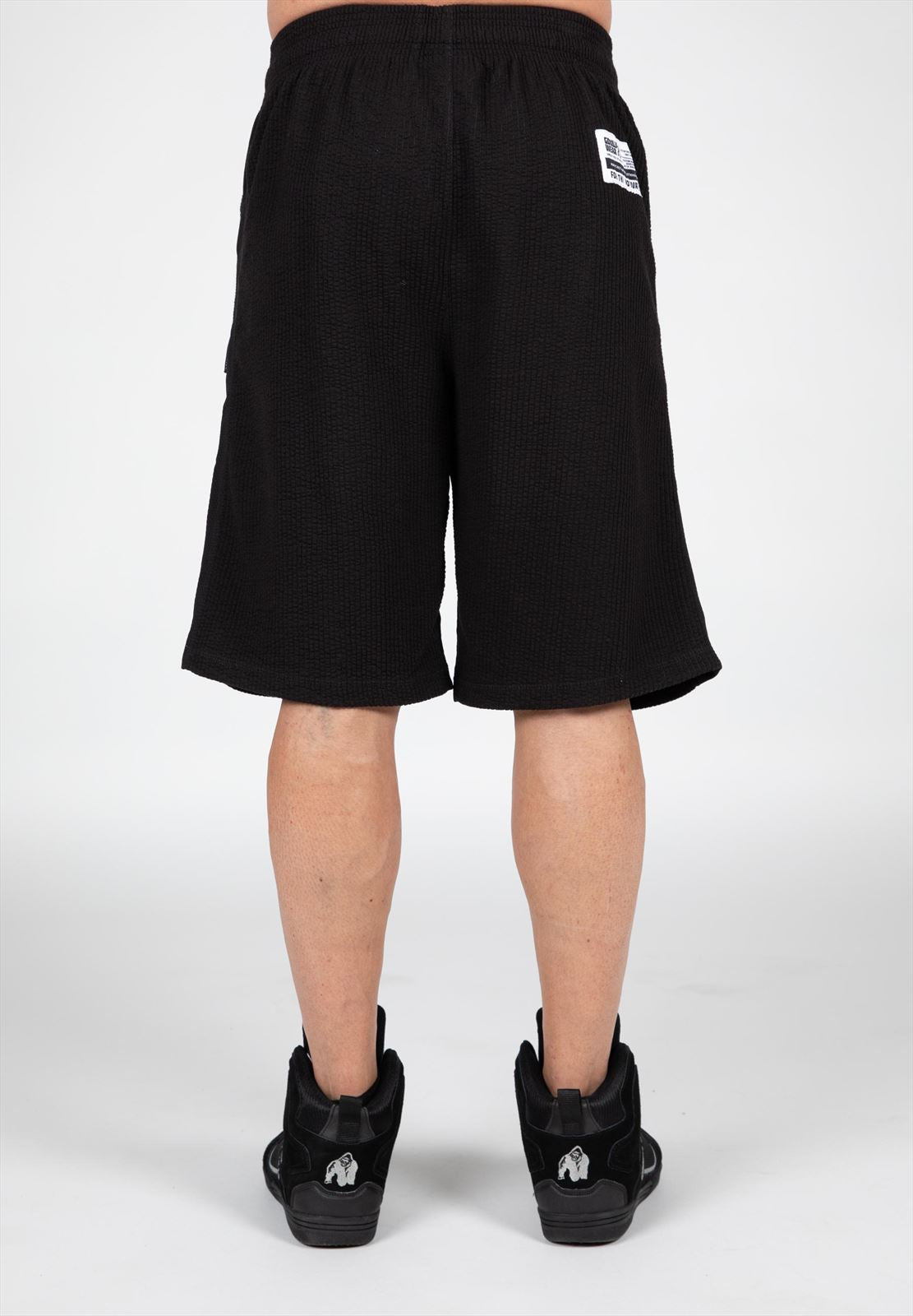 Gorilla Wear Augustine Old School Shorts - Zwart/Rood - Afbeelding 10