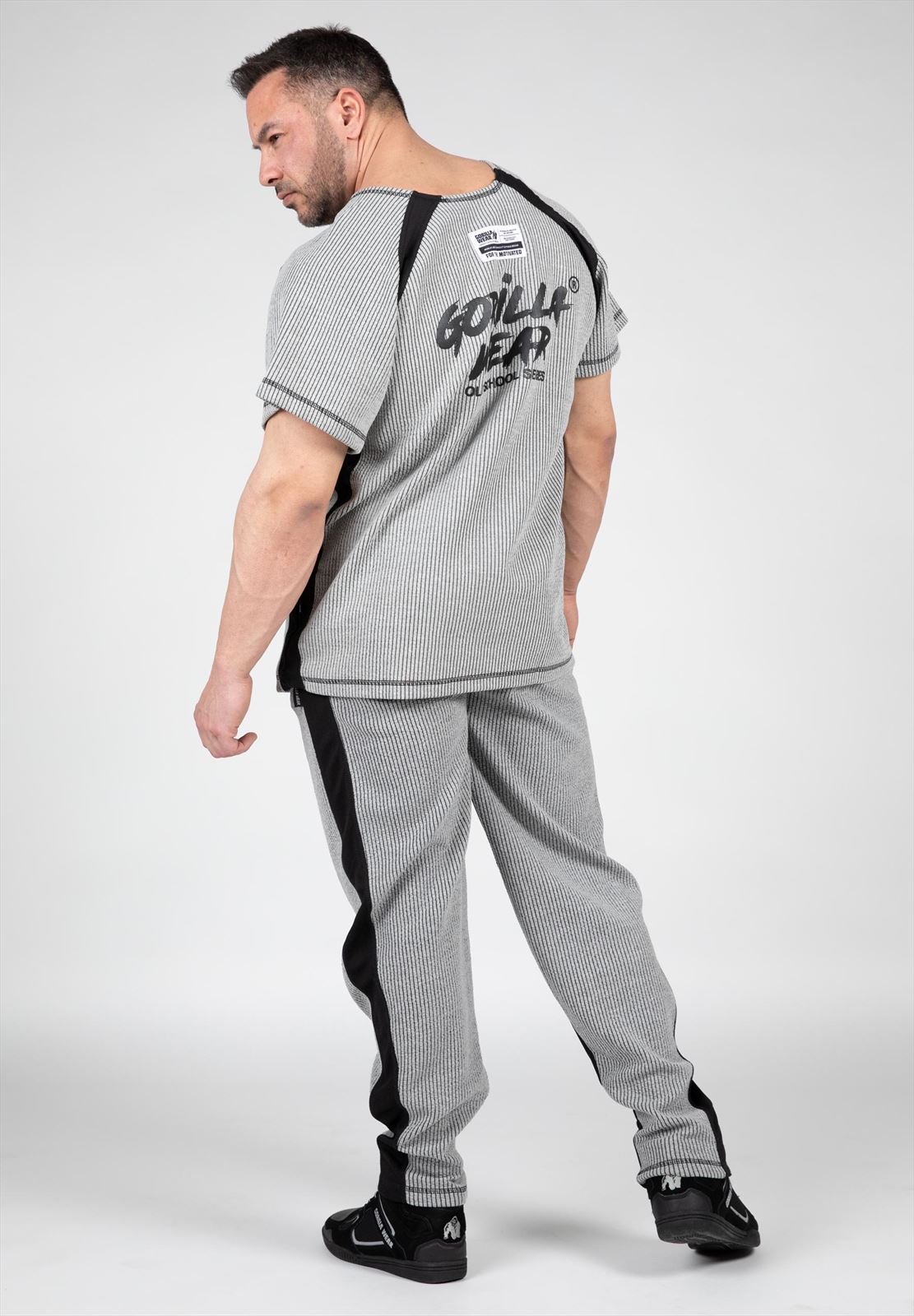 Gorilla Wear Augustine Old School Work Out Top - Grijs - In gebruik