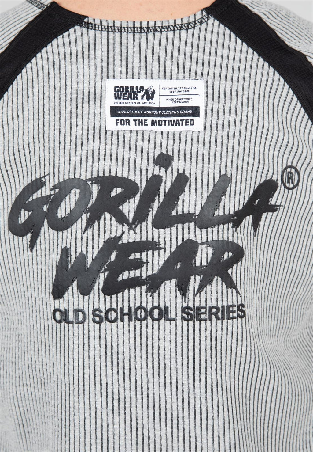 Gorilla Wear Augustine Old School Work Out Top - Grijs - Afbeelding 6