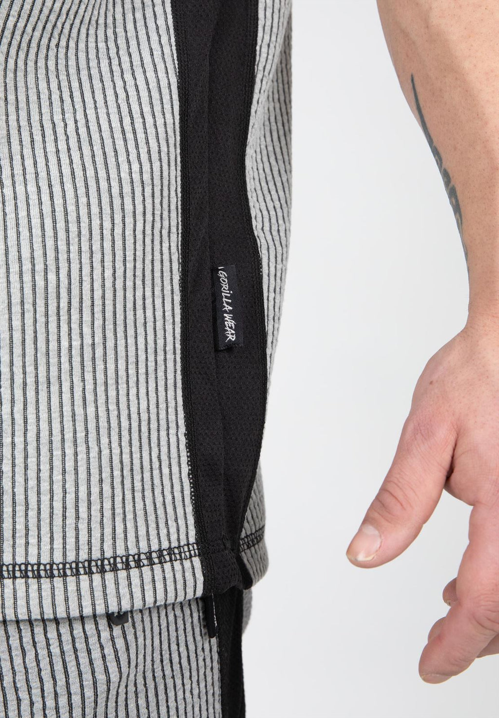 Gorilla Wear Augustine Old School Work Out Top - Grijs - Afbeelding 7
