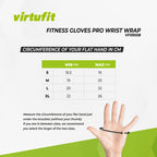 VirtuFit Fitnesshandschoenen Pro met Wristwrap - In gebruik