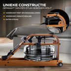 Fluid Rower Viking 3V Roeitrainer - Donker Eiken - In gebruik