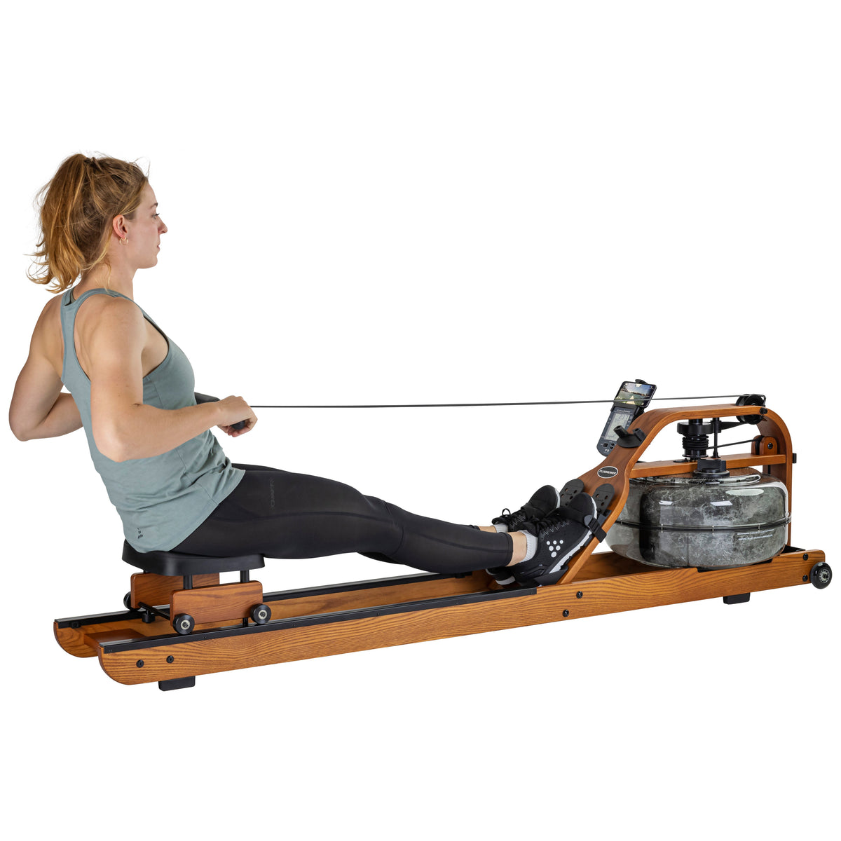 Fluid Rower Viking 3V Roeitrainer - Donker Eiken - Afbeelding 10