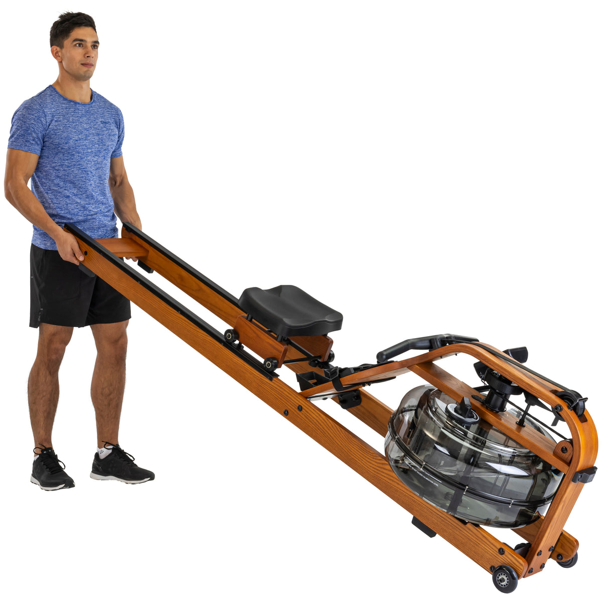 Fluid Rower Viking 3V Roeitrainer - Donker Eiken - Afbeelding 13