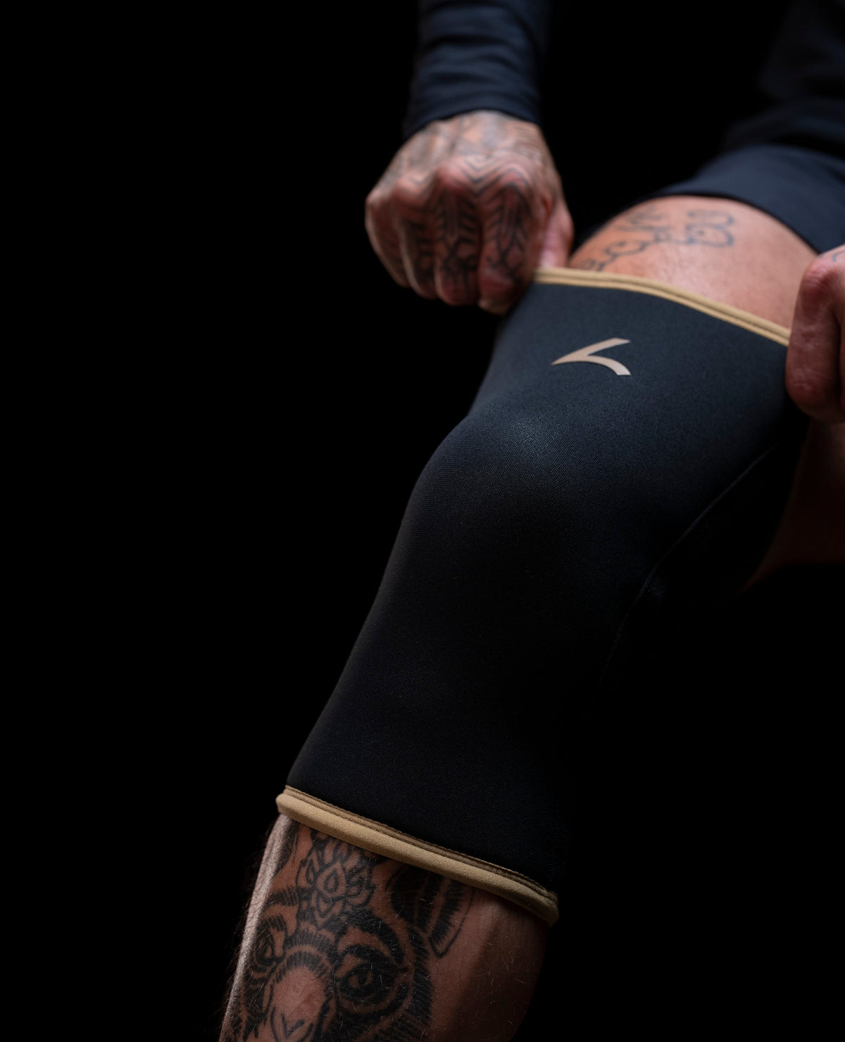 Reeva Powerlifting Knee Sleeves - Knie Bandages - 7 mm - Goud - Afbeelding 6