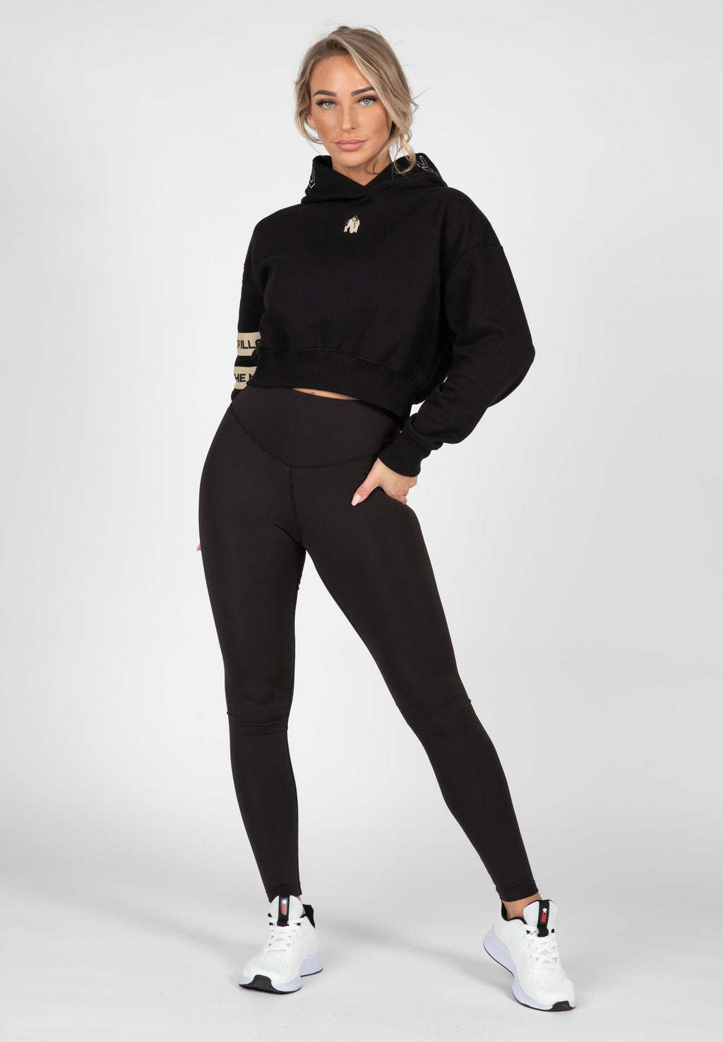 Gorilla Wear Tracey Cropped Hoodie - Zwart - Afbeelding 8