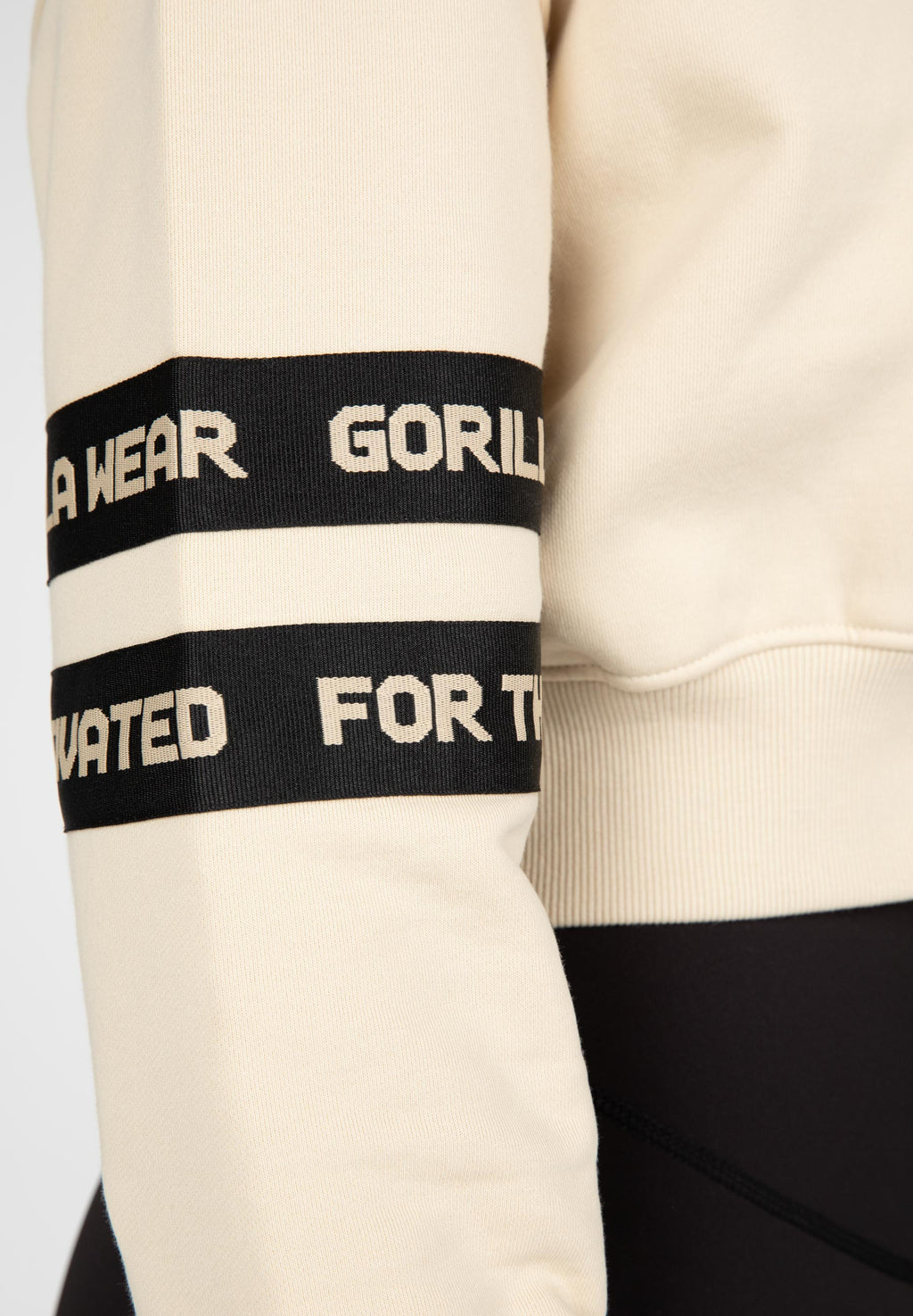 Gorilla Wear Tracey Cropped Hoodie - Beige - In gebruik