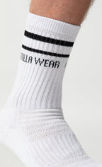 Gorilla Wear Crew Sokken 1-Pack - Wit - In gebruik