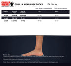 Gorilla Wear Crew Sokken 1-Pack - Wit - Afbeelding 6