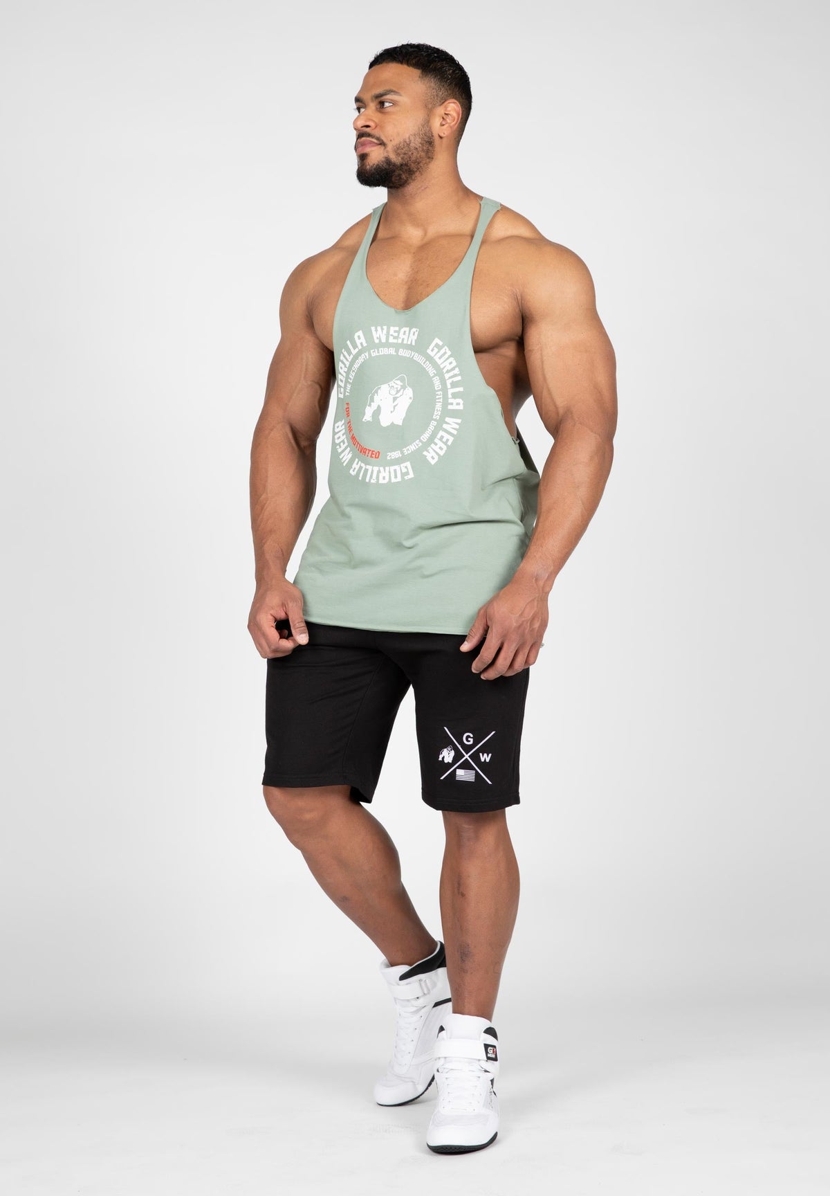 Gorilla Wear Melrose Stringer - Groen - In gebruik