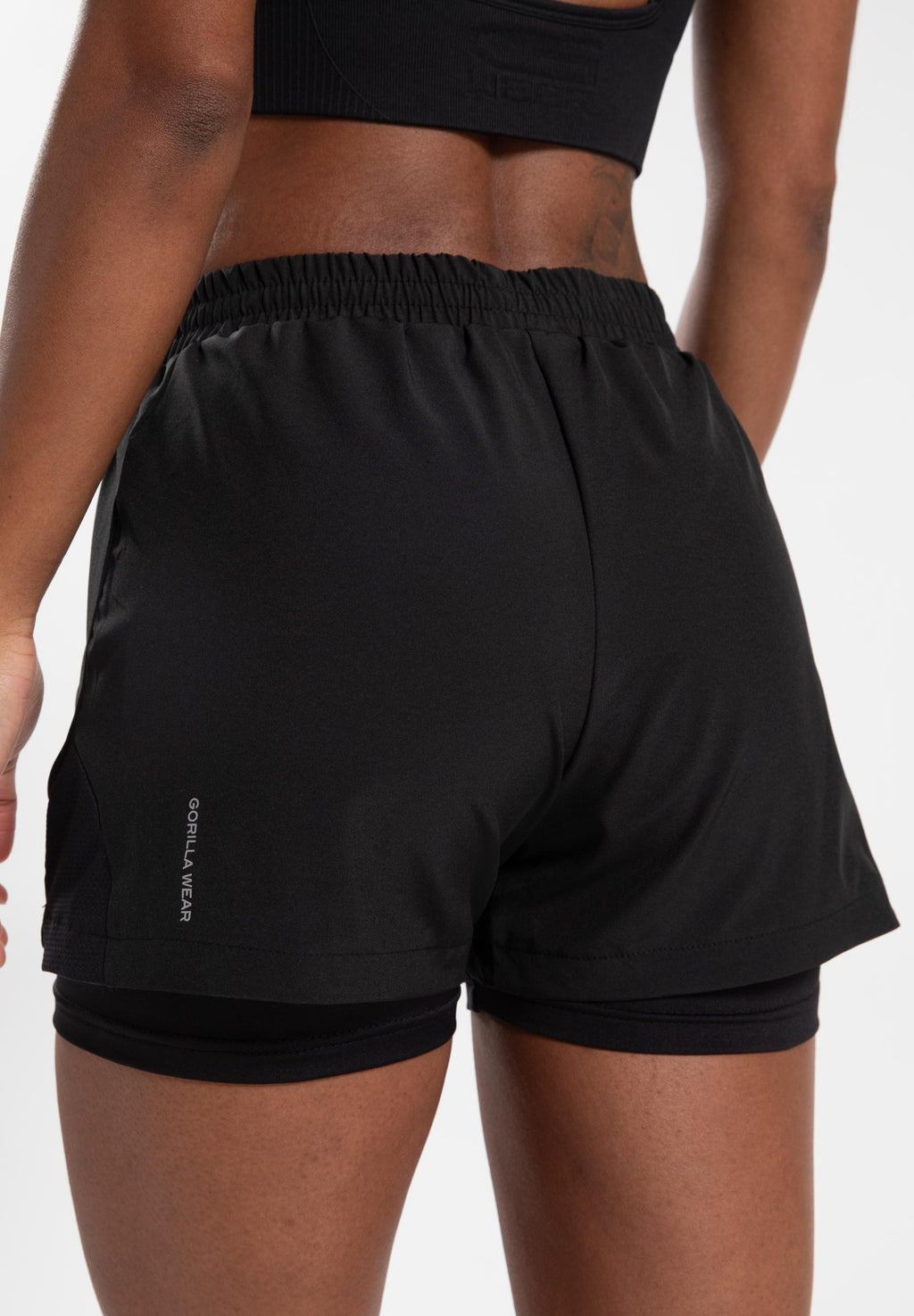 Gorilla Wear Katy 2-in-1 Shorts - Zwart - Afbeelding 7