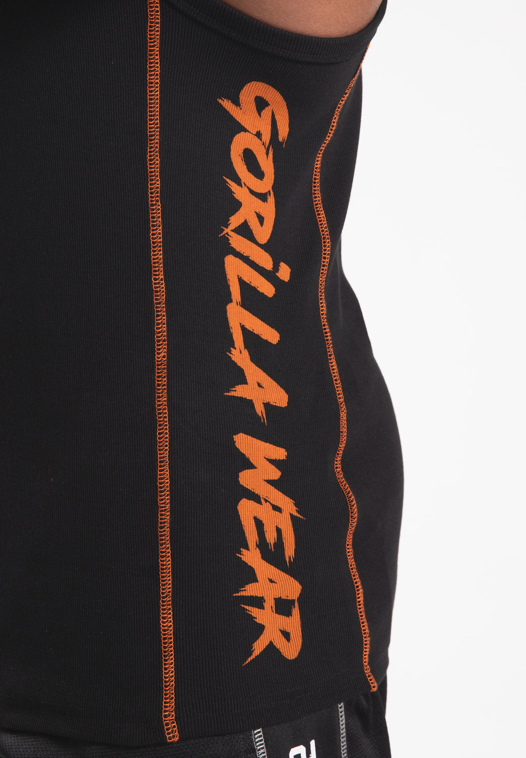 Gorilla Wear Monterey Tank Top - Zwart/Oranje - Afbeelding 6