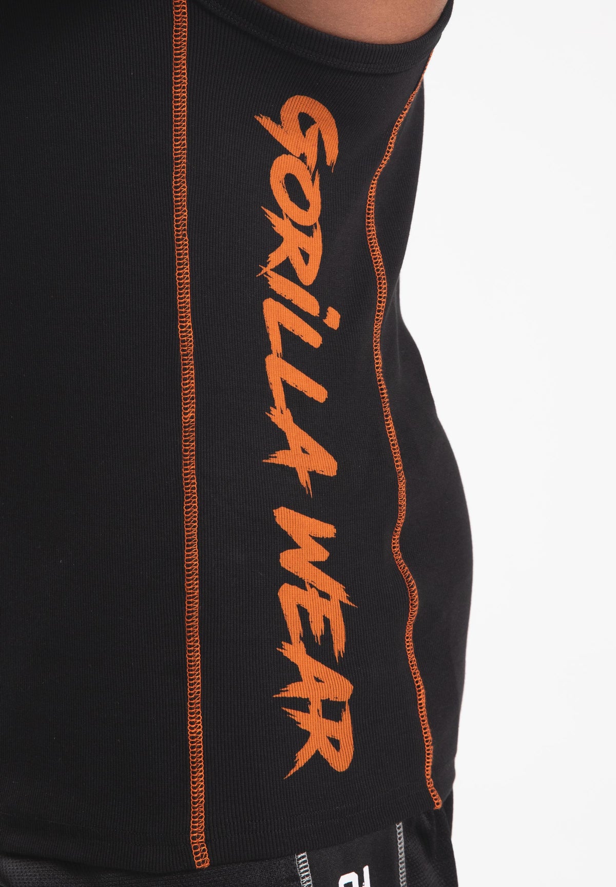 Gorilla Wear Monterey Tank Top - Zwart/Oranje - Afbeelding 6