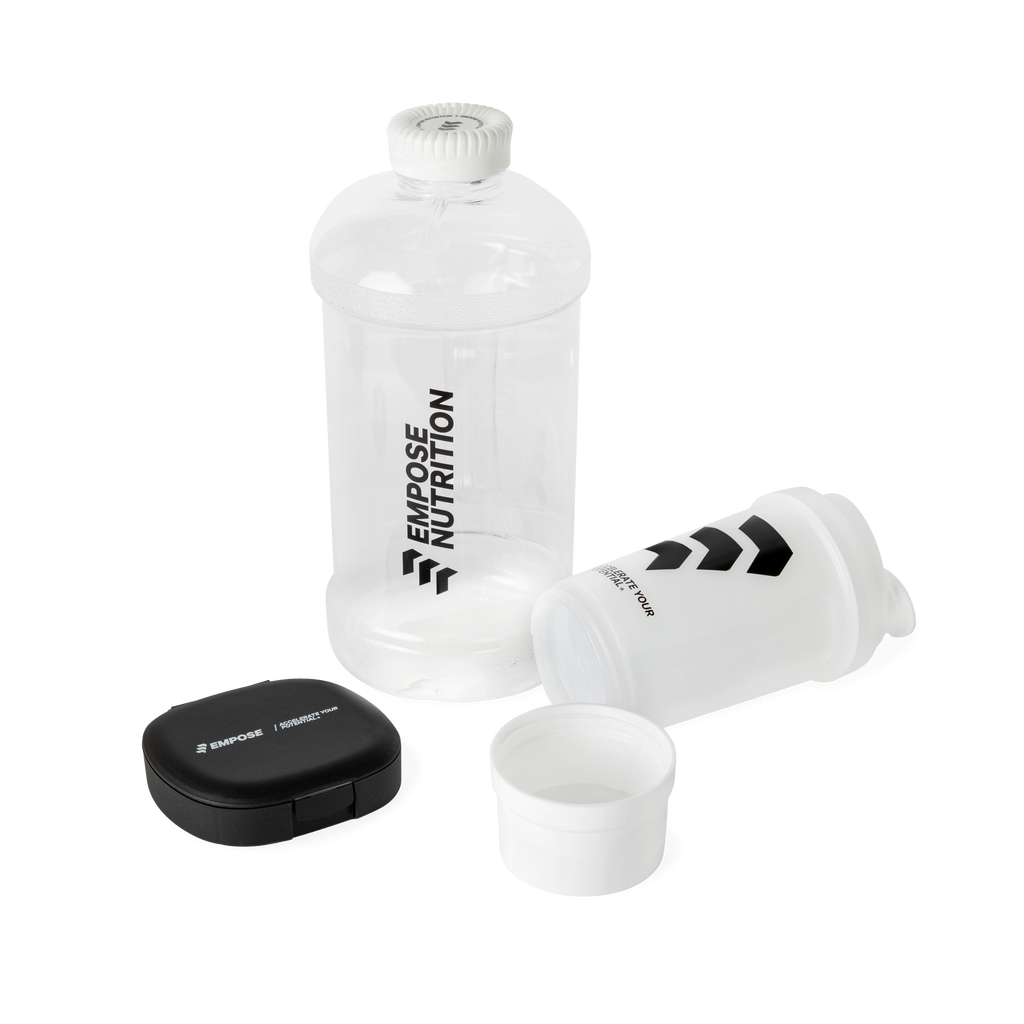 Empose Nutrition Water Jug - Waterfles - 2,2L - Wit - In gebruik