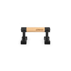 Gymstick Premium Parallettes - Opdruksteunen - Hout/Zwart - In gebruik