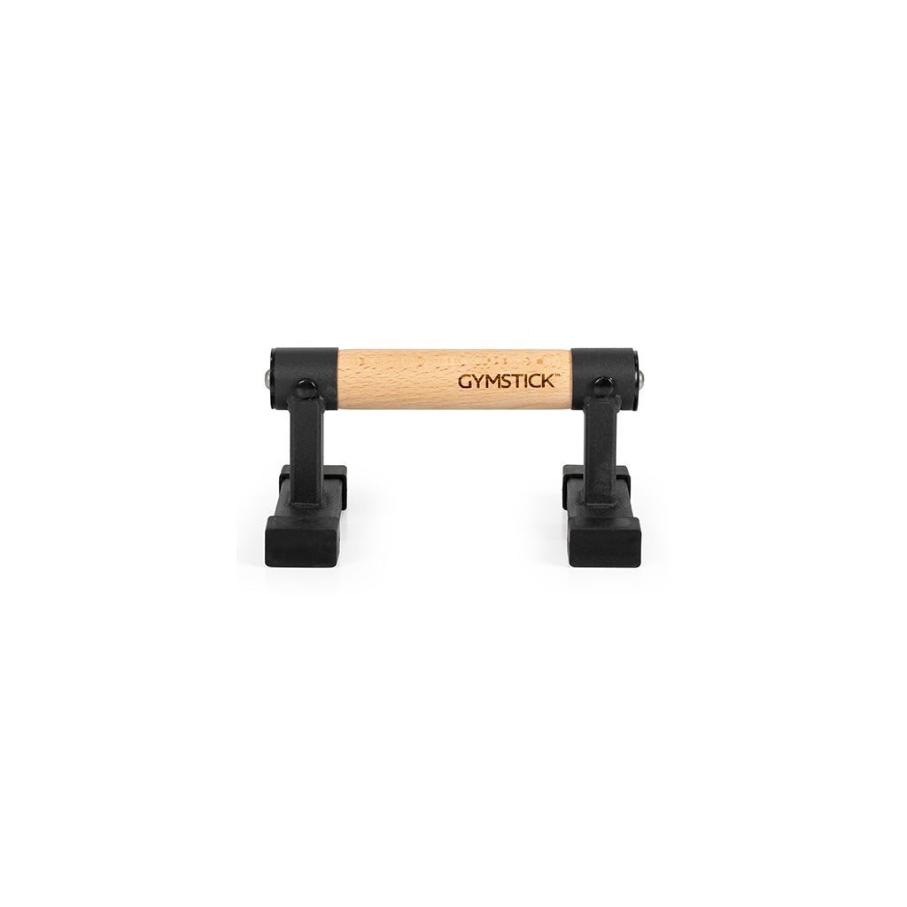 Gymstick Premium Parallettes - Opdruksteunen - Hout/Zwart - In gebruik