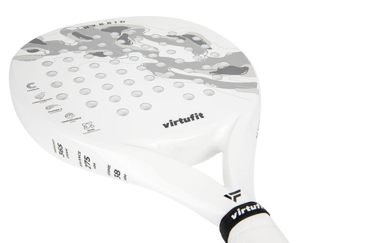 VirtuFit Hybrid Padel Set - Wit - Grijs - In gebruik