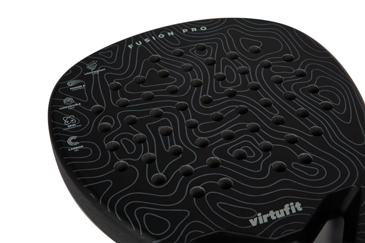 VirtuFit Fusion Pro Padel Set - Zwart - Silver - In gebruik