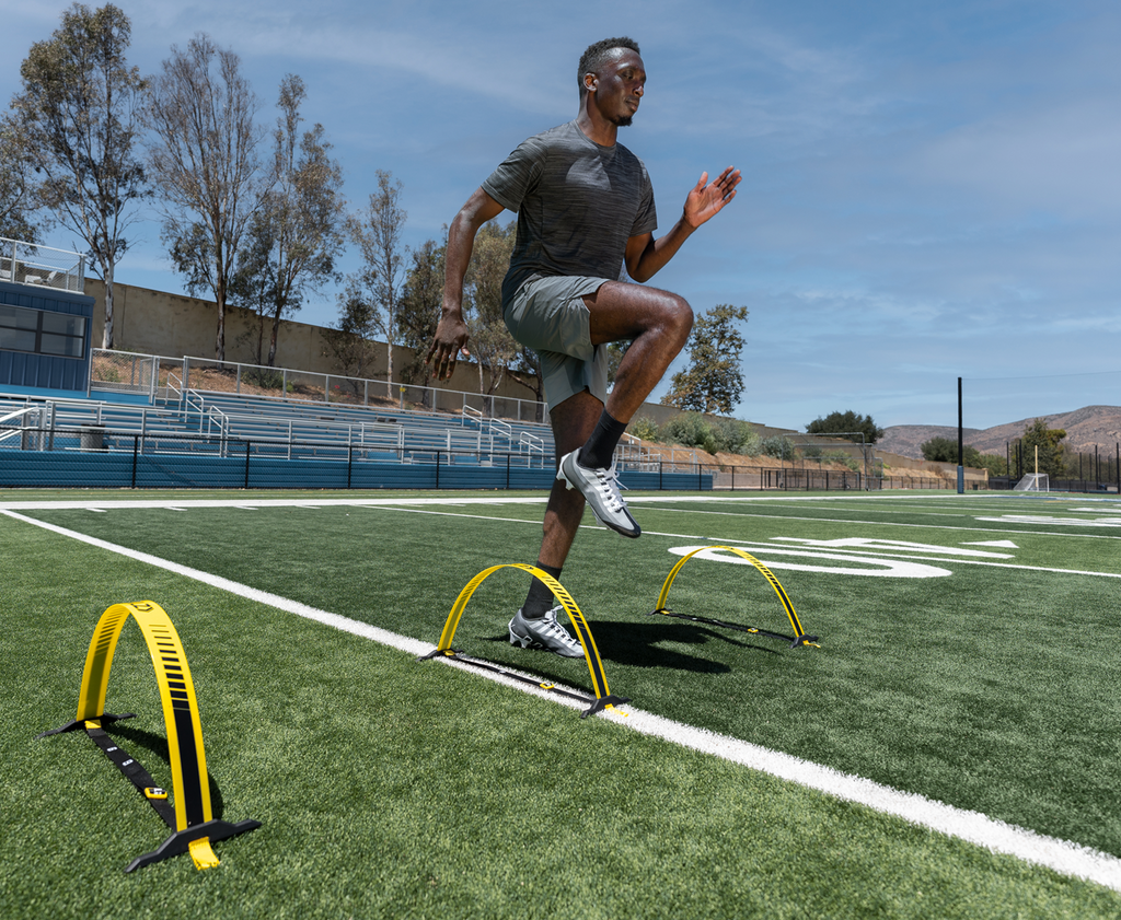 SKLZ Speed Hurdles Elite - Set van 3 Verstelbare Horden - In gebruik