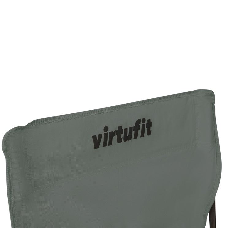 VirtuFit Opvouwbare Camping Stoel - Grijs - Set van 2 - In gebruik