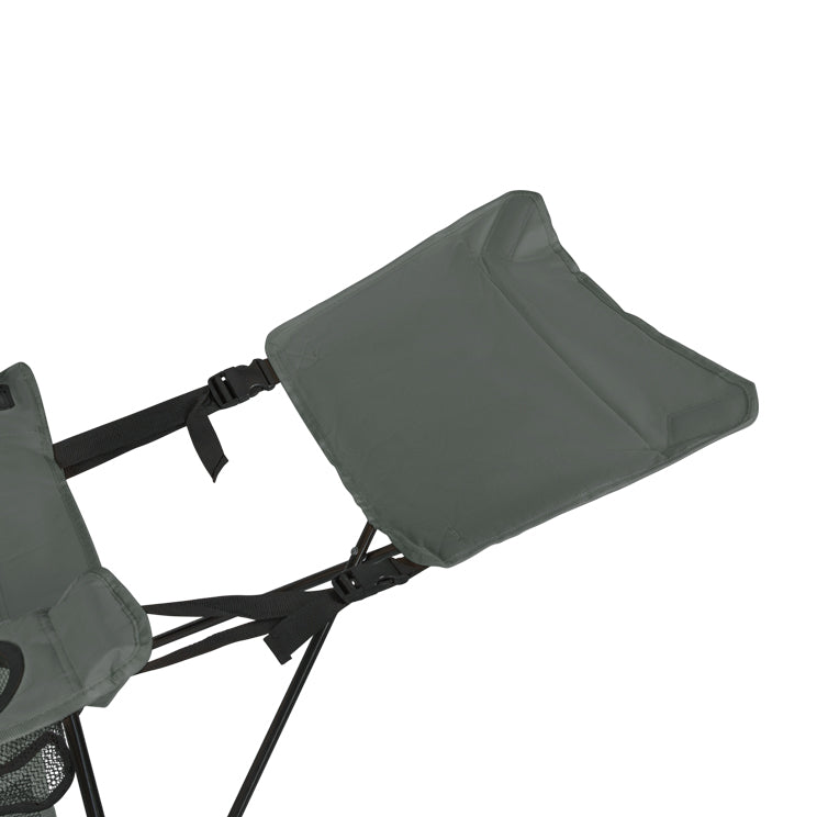 VirtuFit Campingstoel opvouwbaar met voetsteun - Strandstoel - Grijs - Set van 2 - Afbeelding 10