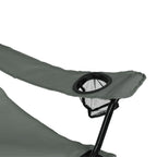 VirtuFit Campingstoel opvouwbaar met voetsteun - Strandstoel - Grijs - Set van 2 - Afbeelding 8