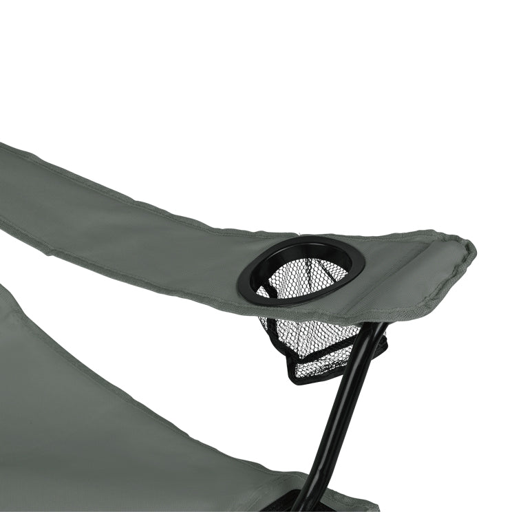 VirtuFit Campingstoel opvouwbaar met voetsteun - Strandstoel - Grijs - Set van 2 - Afbeelding 8