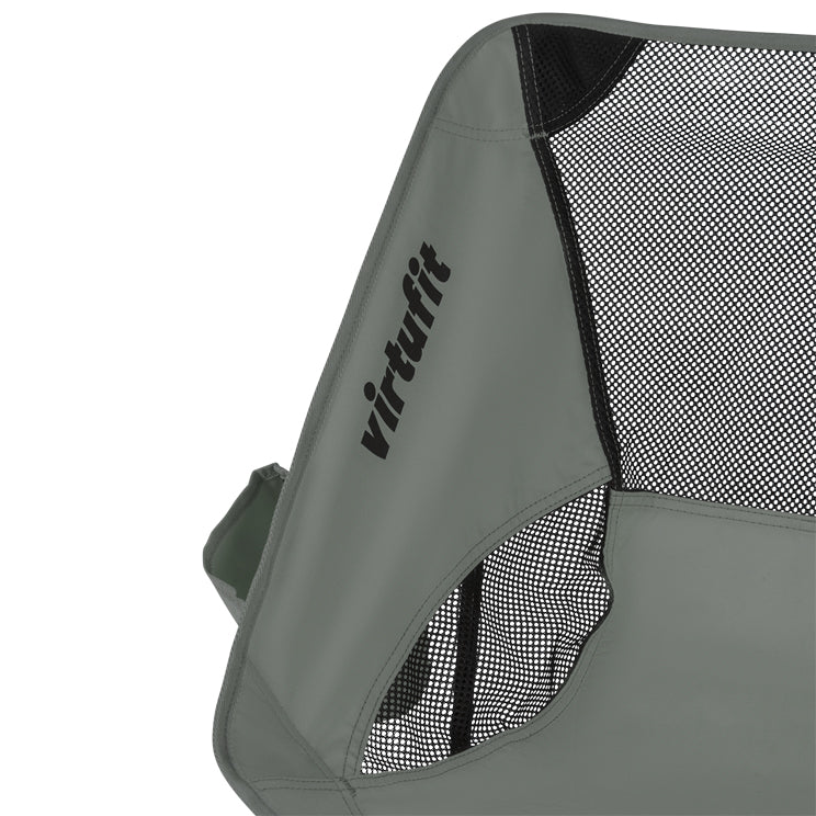 VirtuFit Camping Stoel Compact - Strandstoel - Opvouwbaar - Grijs - Afbeelding 5