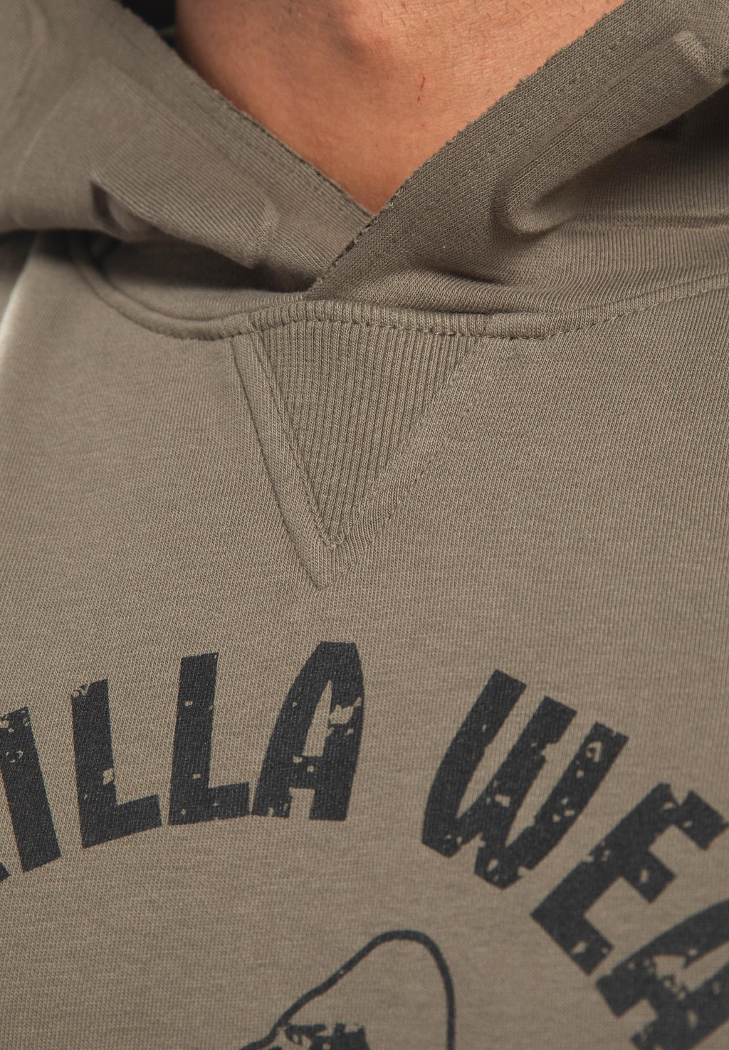 Gorilla Wear Marshall Mouwloze Hoodie - Legergroen - Afbeelding 5
