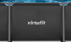 VirtuFit Rechthoekig Zwembad - 300 x 210 x 66 cm - Compleet Pakket - Antraciet - In gebruik