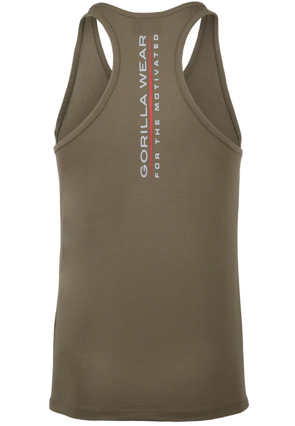 Gorilla Wear Lafayette Tank Top - Legergroen - Achteraanzicht