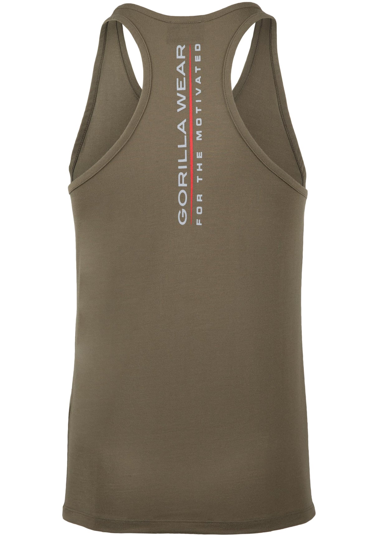 Gorilla Wear Lafayette Tank Top - Legergroen - Achteraanzicht