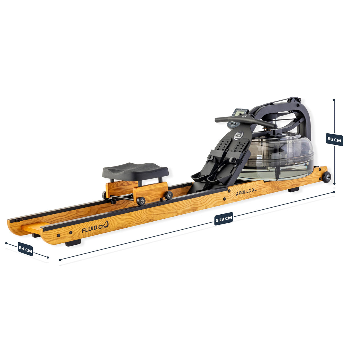 Fluid Rower Roeitrainer Apollo XL - Beuken - Detail