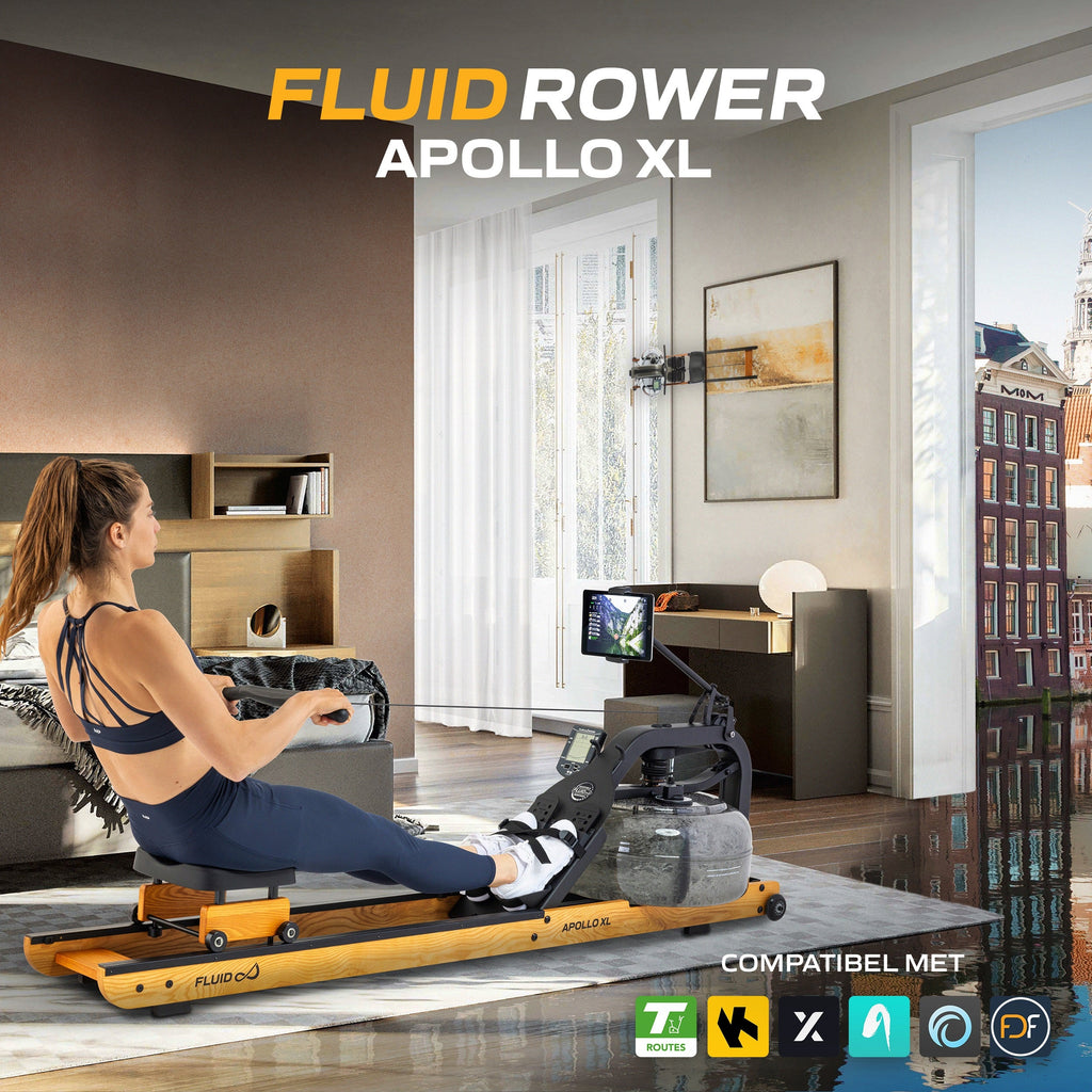 Fluid Rower Roeitrainer Apollo XL - Beuken - Afbeelding 9