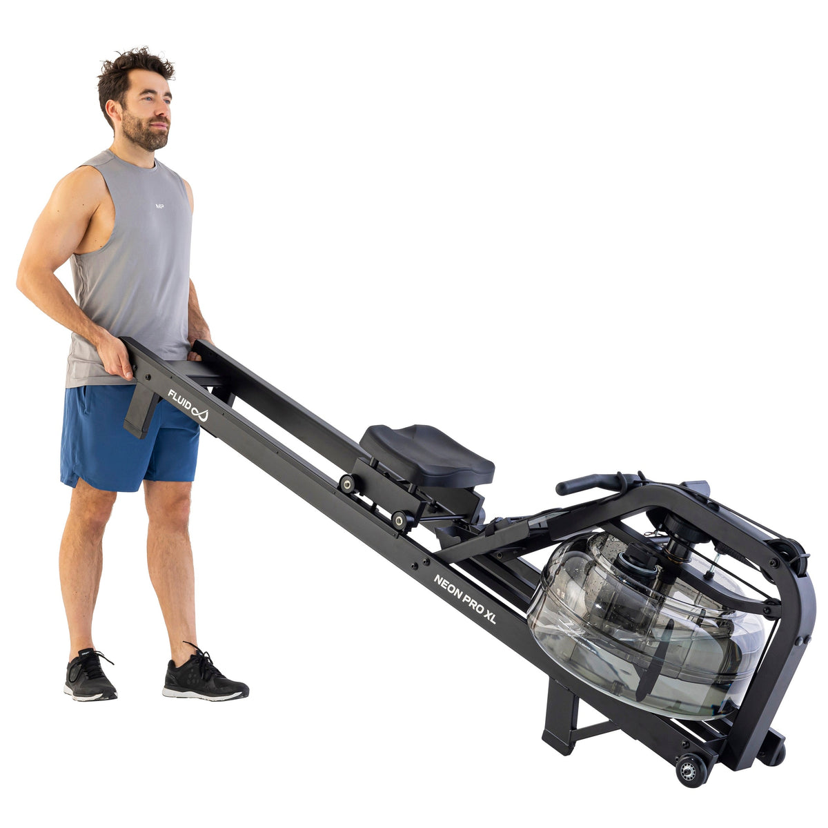 Fluid Rower Neon Pro XL Roeitrainer - Mat Zwart - Afbeelding 9