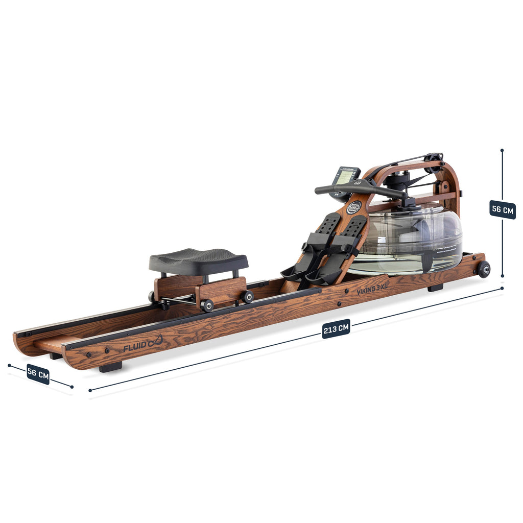 Fluid Rower Viking 3 XL Roeitrainer - Walnoot - In gebruik