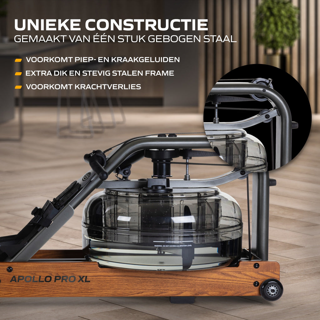Fluid Rower Apollo Pro XL Roeitrainer - Donker Eiken - Afbeelding 5