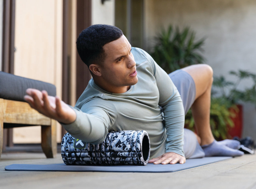 Triggerpoint Foam Roller The Grid 1.0 - Grijs Camo - Sfeerafbeelding