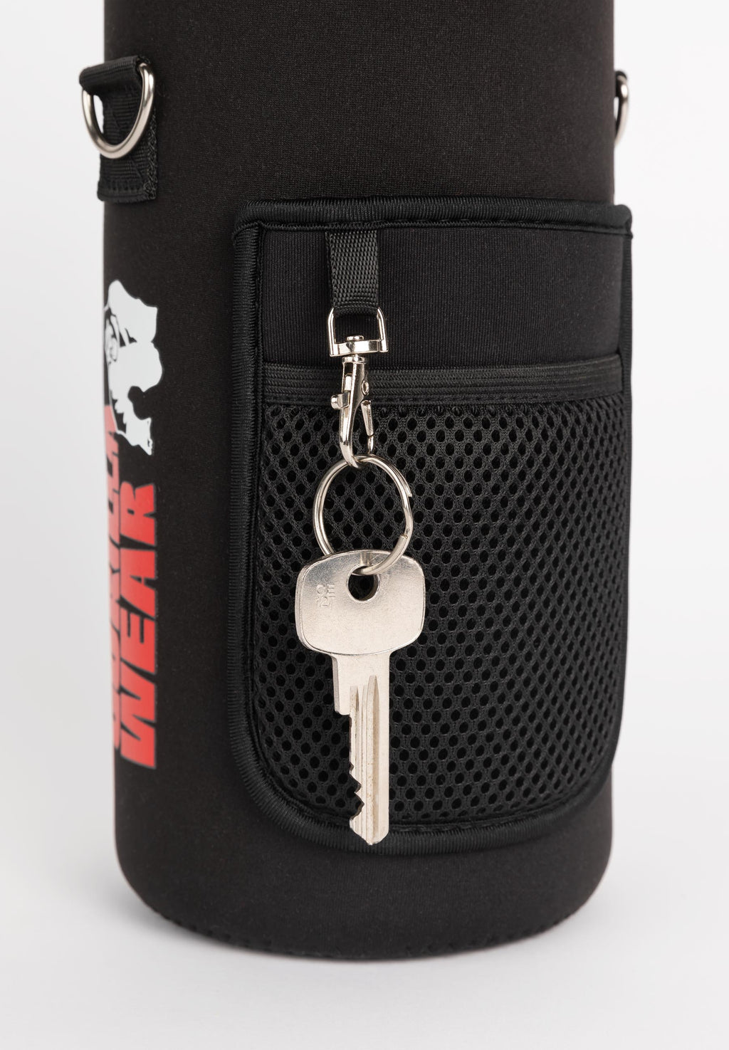 Gorilla Wear Waterfles met Sleeve - Zwart - 2 L - In gebruik