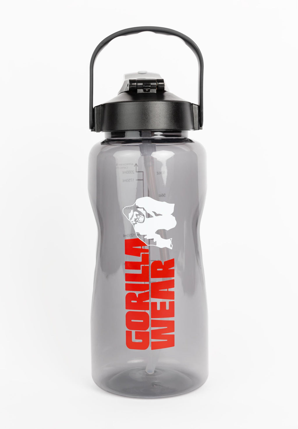 Gorilla Wear Waterfles met Sleeve - Zwart - 2 L - Afbeelding 6